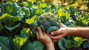 growing broccoli in garden