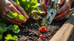 radishes grow quickly easily